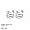 oly-ce71914cb68f1ff2af38ba59796182fb Wholesale PVD Coated 14K Gold Real Gold Plated Geometric 304 Stainless Steel Fashion Waterproof Non Tarnish Earrings