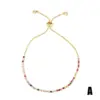Wholesale Fashion Geometric Copper 18k Gold Plated Artificial Gemstones Bracelets In Bulk