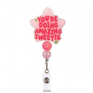 Beaded pink five-star