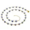 Wholesale Jewelry Fashion Devil'S Eye 304 Stainless Steel 18K Gold Plated Enamel Stainless Steel Jewelry Sets