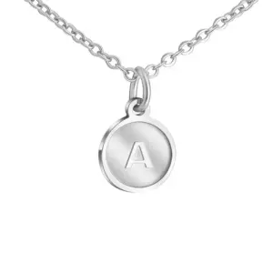 Steel Necklace / Letter C