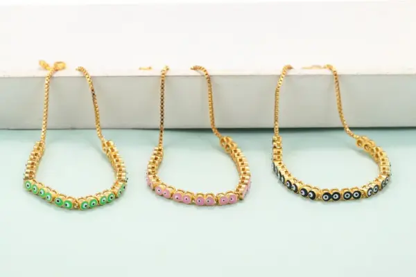 Wholesale Copper Geometric Zircon Copper Bracelets