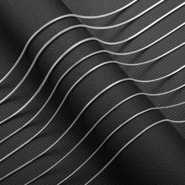 Wholesale U Shape Solid Color Stainless Steel Simple Style 201 Stainless Steel Necklace