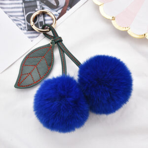 Sapphire Blue / Cherry Keychain