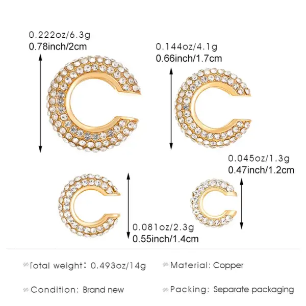 Wholesale 1 Piece 1 Set Casual Vacation Geometric Copper Ear Cuffs