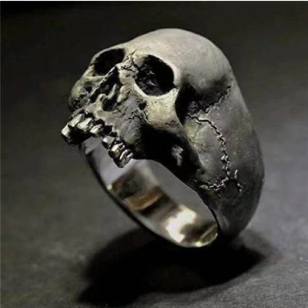 Wholesale Cross-border wish hot sale jewelry skull ring male rock gothic punk jewelry ring male gift