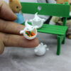 Wholesale 1:12 Doll House Miniature Scene Furniture Decoration Small Ornaments Mini Ghost Candy Jar Halloween Decorations