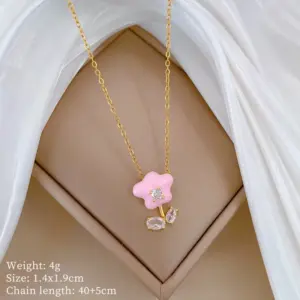 A324 Titanium Steel Chain Copper Pendant