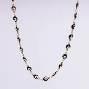 Necklace [Black]] / Single Necklace 45 5cm