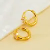 Wholesale PVD Coated 18K Gold Plated Star 304 Stainless Steel Elegant Retro Waterproof Non Tarnish Earrings
