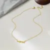 Wholesale Lady Mama Letter Heart Shape Titanium Steel Plating Necklace