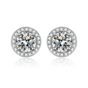 Ed002 round Bag 50 Points Ear Studs