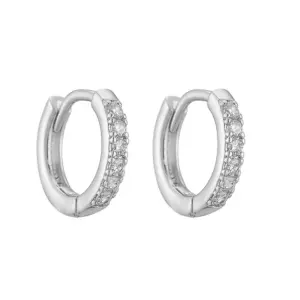 White Gold Color 12 MM1 Pair
