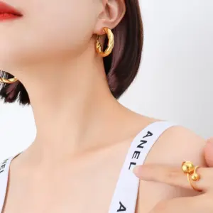 F255-Gold Small Earrings