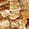 1 Pair Retro Commute Geometric Plating Titanium Steel Ear Studs