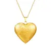Wholesale 304 Stainless Steel Heart Shape Electroplated 18K Real Gold Plated Modern Style Classic Style Waterproof Non Tarnish Plating Pendant Necklace