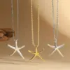 oly-cf06ce900ee87d6cf4098246e94c7785 Wholesale Copper 14K Gold Plated Starfish Pendant Necklace