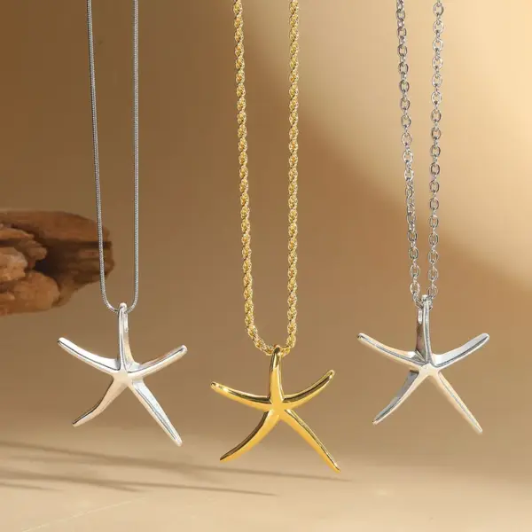oly-cf06ce900ee87d6cf4098246e94c7785 Wholesale Copper 14K Gold Plated Starfish Pendant Necklace