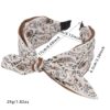 Wholesale Cashew Flower Fabric Satin Wide Version Pressed Hair Headband Hair Accessories for Women Korean Style Fashionable Versatile Knotted Rabbit Ear Headband