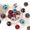 Wholesale large aperture color rhinestone leopard clay diamond ball Shambhala heavy diy beads mobile phone chain aessories