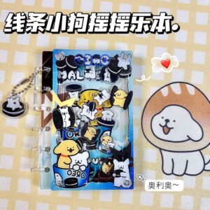 Wholesale [Line Puppy] Original Cartoon A7 Loose-leaf Book Rocking Notebook Cute Girl Heart High-value Animation
