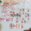 oly-cf34337d7a7d31eeaaee5291478e942e Wholesale Christmas 5D nail art stickers 3D relief nail stickers