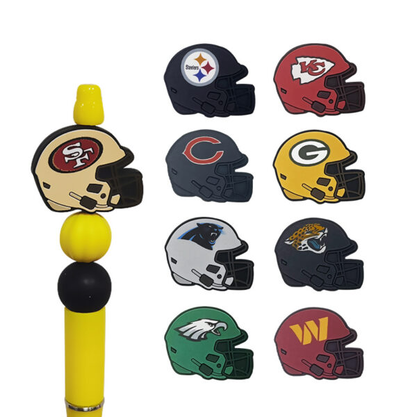 Wholesale Silicone Football Helmet DIY Beading