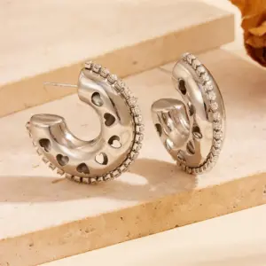 Hollow Diamond Silver Love