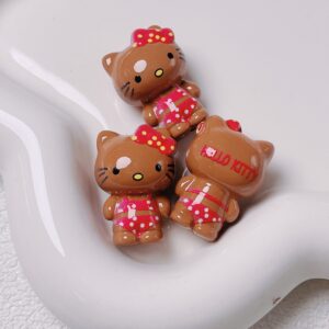 08-Dark skin + rose / [Sold per piece] Size approx. 19 x 26 mm, aperture approx. 3.3 mm