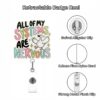 oly-cf4ef4d75deeb0cc84b4d60c48ea3576 Wholesale Cross-border hot-selling glitter white acrylic creative graphic certificate badge work card easy-to-pull buckle retractable badge holder