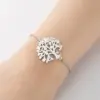 Wholesale PVD Coated 18K Gold Real Gold Plated Tree 201 Stainless Steel Modern Style Waterproof Non Tarnish 201 Stainless Steel Bracelets
