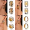 Wholesale 1 Pair Casual Elegant Lady Geometric Plating Titanium Steel Ear Studs