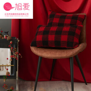Red and Black large plaid / 45*45cm (excluding core)