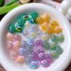 Wholesale Glow-in-the-dark rainbow bow straight beaded necklace