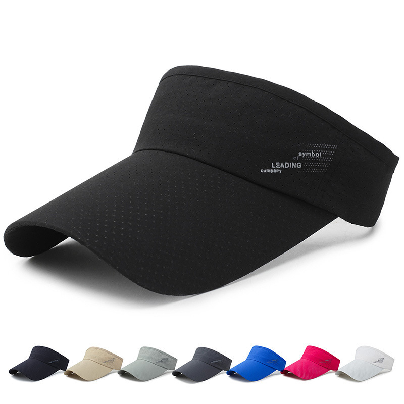 Wholesale Summer empty top sun hat quick-ying hat men's and women's same fashion srts running breathable mesh hat without top sun hat