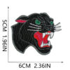 Wholesale Black Panther Woven Label Cloth Patch for Clothing Decoration Cherry Woven Label Ironing Skull Patch Patch Bag Ghost Hand Collar Label