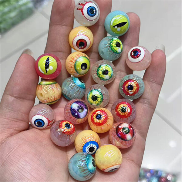 oly-cf8779b082c2805f3458eb6e5eaddb4c Wholesale 16Mmuv Color-Plated Variety of Halloween Pumpkin Ghost Horror Loose Beads DIY Beaded Pen Mobile Phone Chain Car Hanging Etc