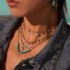 Wholesale Turquoise natural stone necklace
