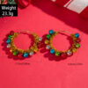 Wholesale Christmas color earrings niche design earrings