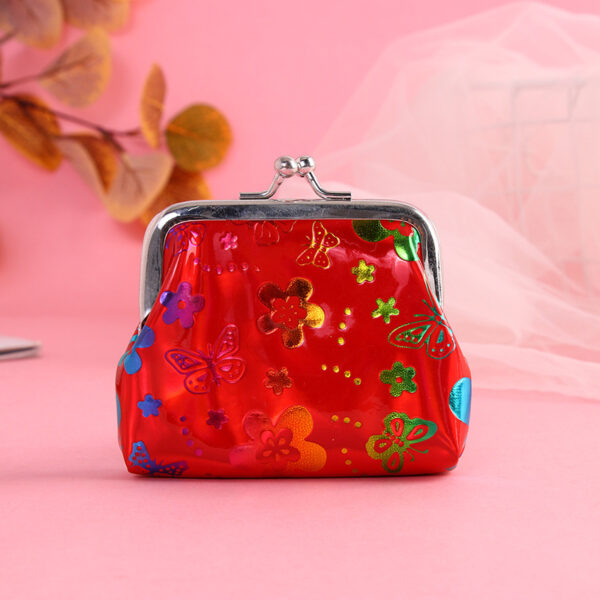 Wholesale PU small flower sequin buckle coin purse