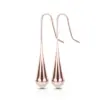 Wholesale 1 Pair Elegant Water Droplets Titanium Steel Plating Drop Earrings