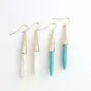 Wholesale 1 Pair Vacation Color Block Alloy Turquoise Women's Drop Earrings