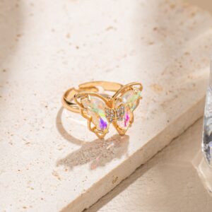 AB color / Butterfly outer size 15x21mm