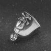 Wholesale Cross-border new stainless steel skull bell casting polished oil titanium steel lucky bell source factory