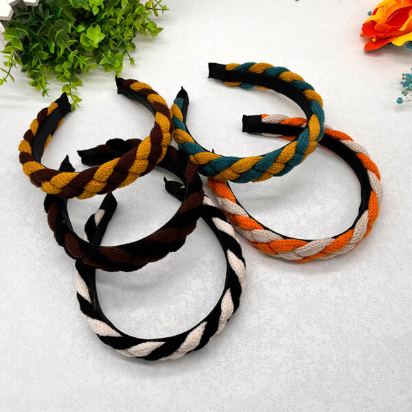 Wholesale crocheted twist hairband wholesale high-grade hair accessories