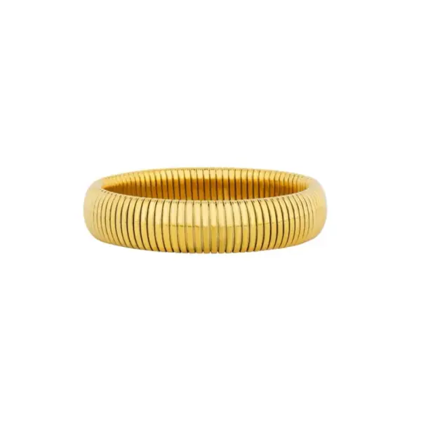 Wholesale Exaggerated Solid Color Stainless Steel Plating Bangle