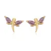 1 Pair Elegant Lady Modern Style Heart Shape agoy Butterfly Plating Inlay Copper Copper Zircon Ear Studs