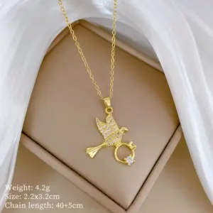 A213 Titanium Steel Chain Copper Pendant