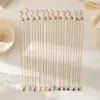 Wholesale PVD Coated 18K Gold Plated Water Droplets 201 Stainless Steel 304 Simple Style Waterproof Non Tarnish Pendant Necklace
