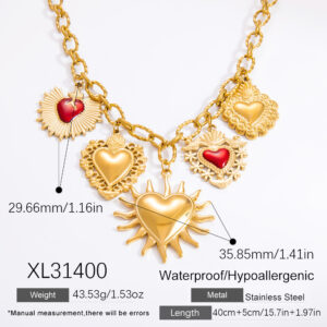 XL31400 / Electroplated 18k real gold